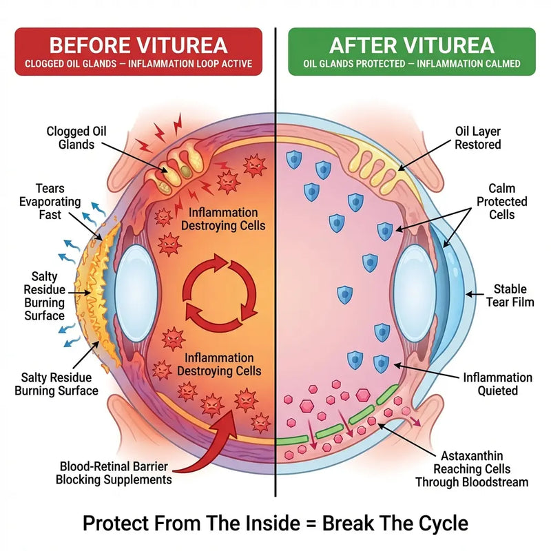 Reason #1: "It's The ONLY Antioxidant That Crosses The Blood-Retinal Barrier To Fight Dry Eye At The Source"